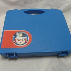 Playmobil bleu carrying case made of durable plastic, big model